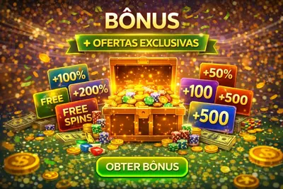 Bônus baú de tesouro com fichas